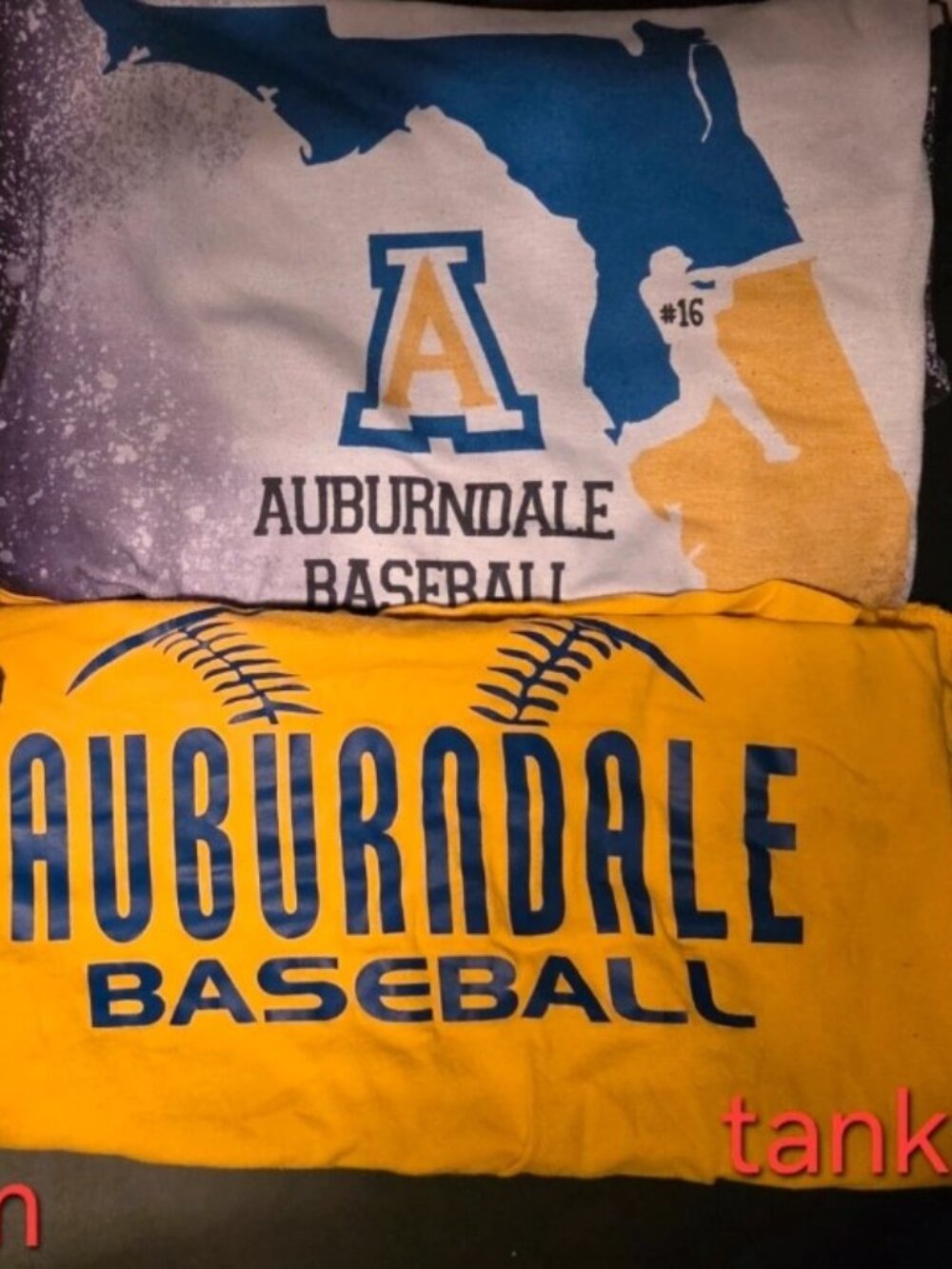 Medium Auburndale Baseball T-Shirts & Tank Top Bundle (D&B)